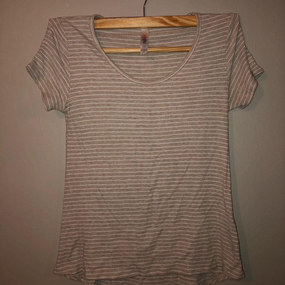 Lula Roe Stripped Classic Tee